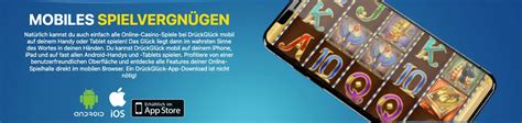 drückglück app android|DrückGlück Casino Test: 100€ Bonus + 50 Freispiele.